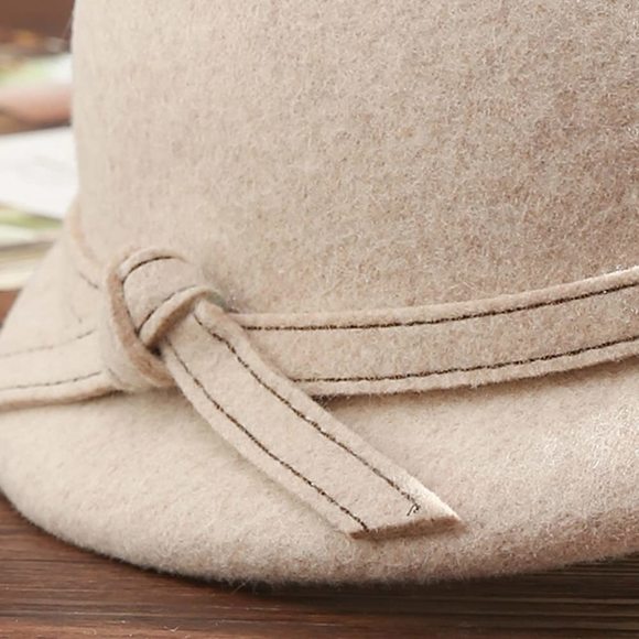 Bowknot Elegant Top Hats For Women Wedding Party Warped Edge Beret Cap Ladies🤪 - Picture 6 of 7